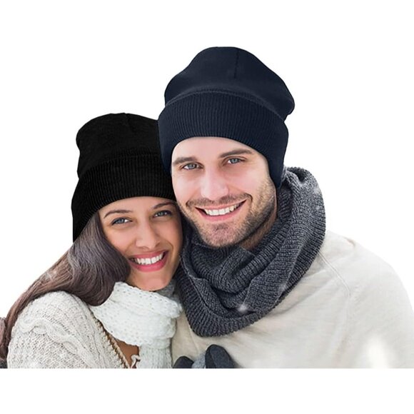 Men's Multi-Color Comfortable Breathable Beanie Knit Slouchy Winter Skull Hats - Picture 7 of 8